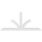 Ekena Millwork Richland Architectural Grade PVC Gable Bracket, 108"W x 49 1/2"H x 6"D x 6"F, 11/12 Pitch GBP108X50X0606RIC00 - alternate 5
